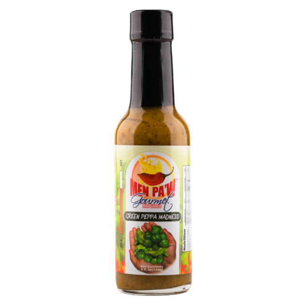 Green Pepper Madness- Hot Sauce 5oz 9 (Men Pa’w)